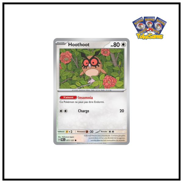 Hoothoot Pokéball Évolutions Prismatiques 077/131