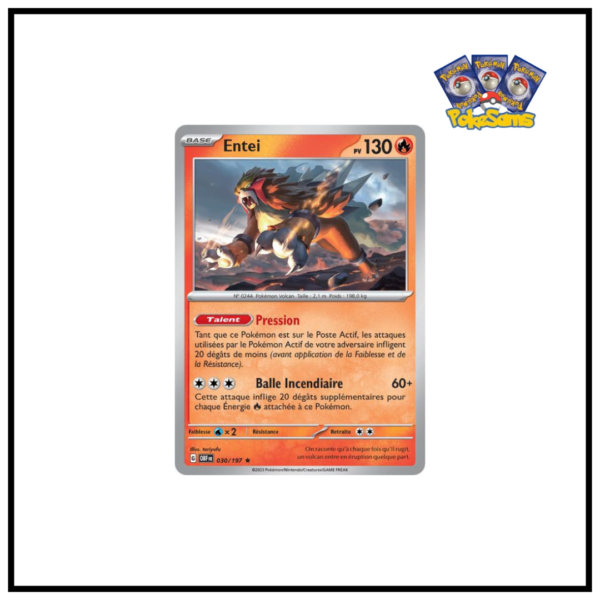 Entei Holo Flammes Obsidiennes 030/197